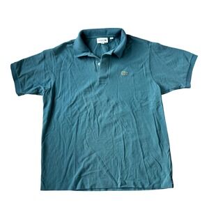 Lacoste Classic Fit Polo Shirt Men's XL Green Piqué Cotton Preppy Casual Golf